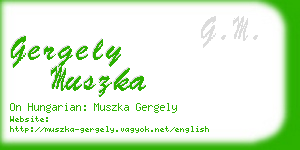 gergely muszka business card